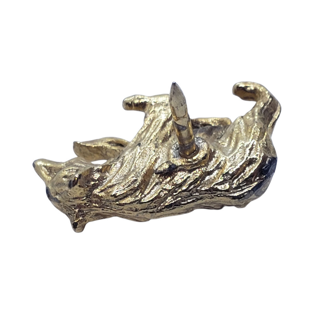 Vintage Gold Plated Bear Lapel Pin Brooch Animal Wildlife Camping Hiking - Picture 4 of 6